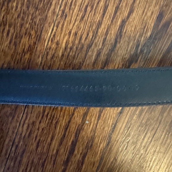 YSL Cassandre Classic Monogram Leather Belt with Bronze Gold Hardware - Picture 3 of 12